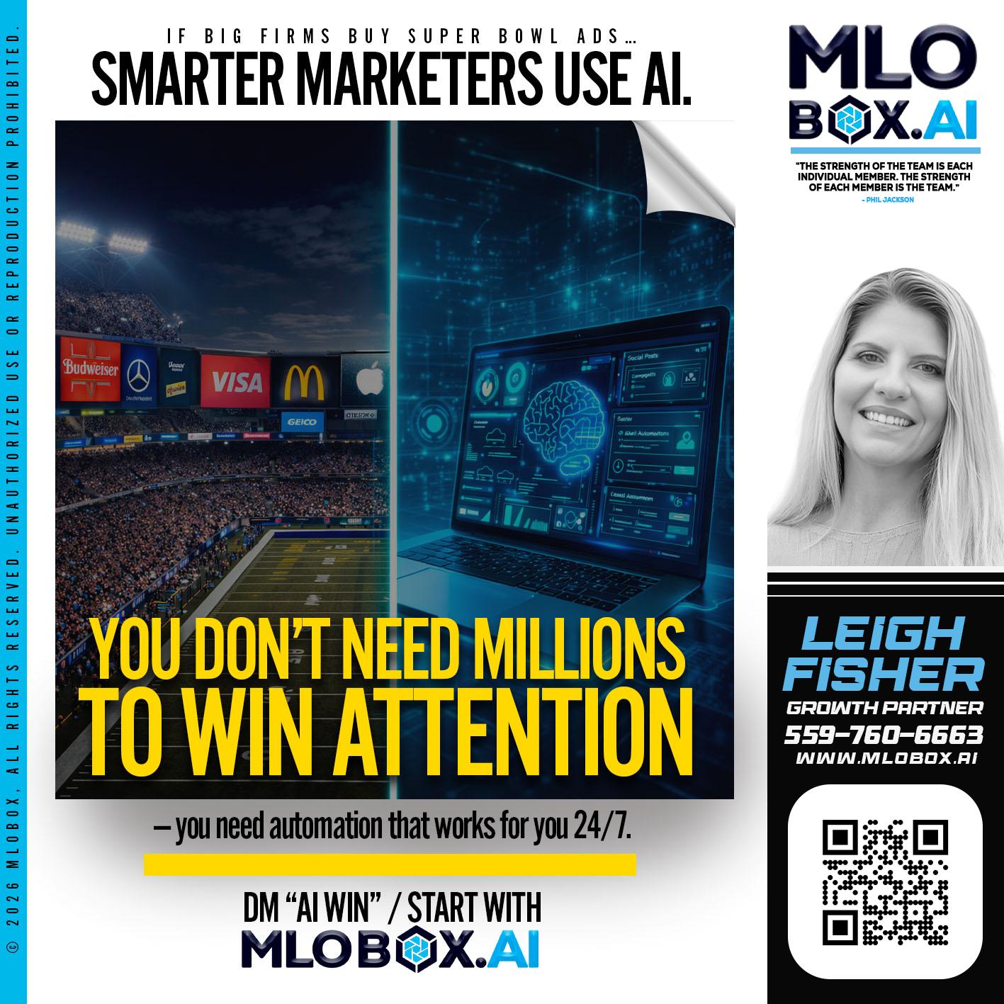 you don't need - Leigh Fisher -Mortgage Loan Originator