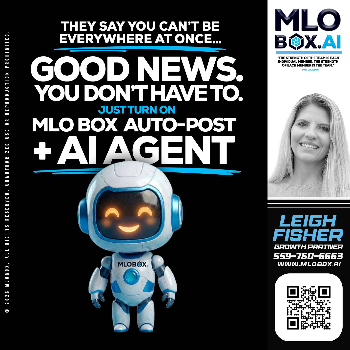 GOOD NEWS - Leigh Fisher -Mortgage Loan Originator