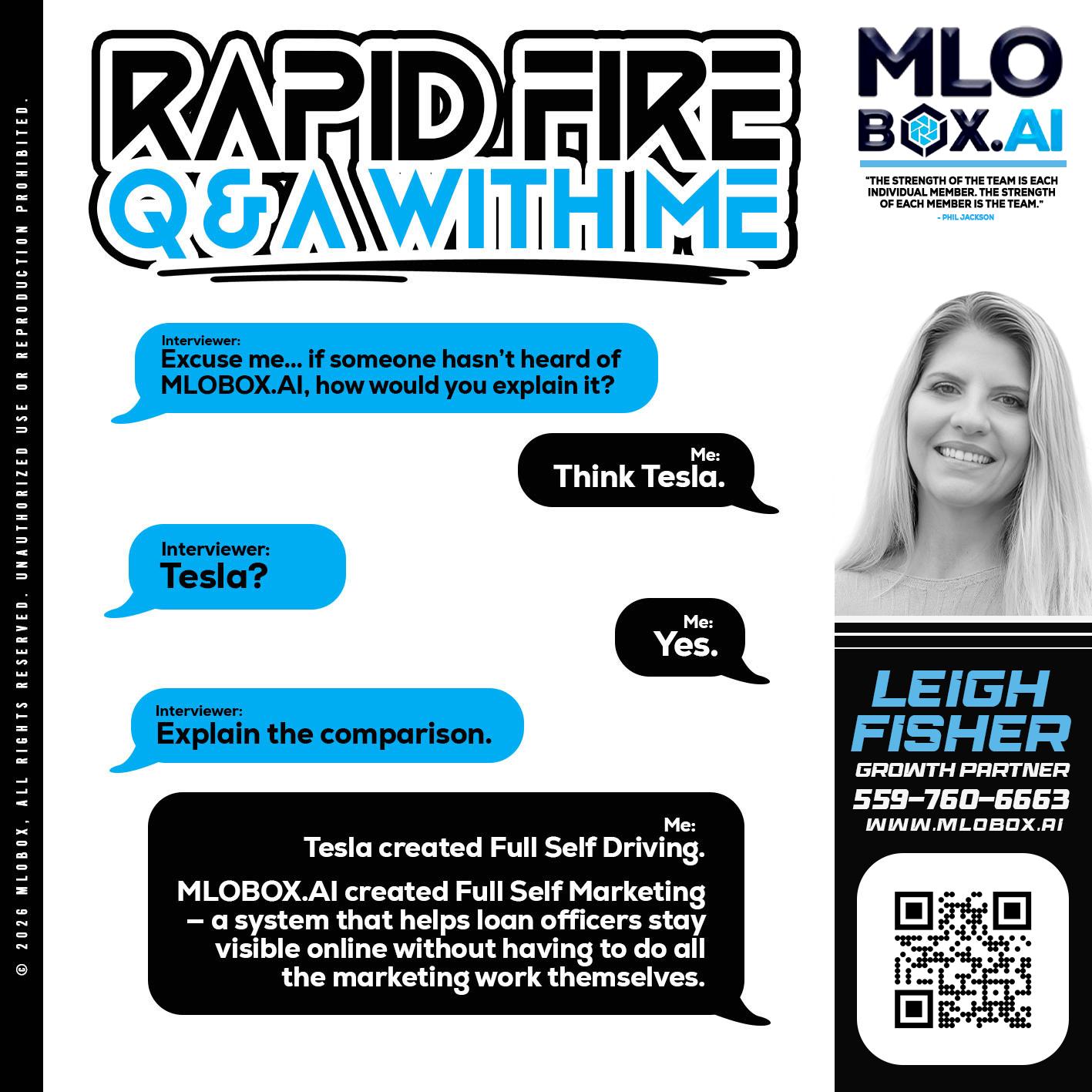RAPID FIRE Q&A - Leigh Fisher -Mortgage Loan Originator