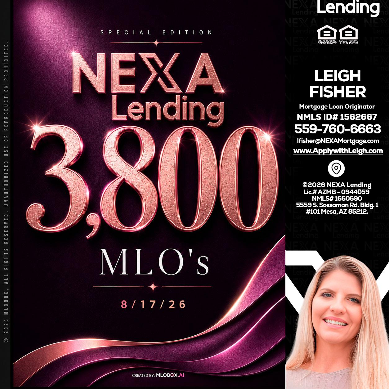 3800 MLOs - Leigh Fisher -Mortgage Loan Originator