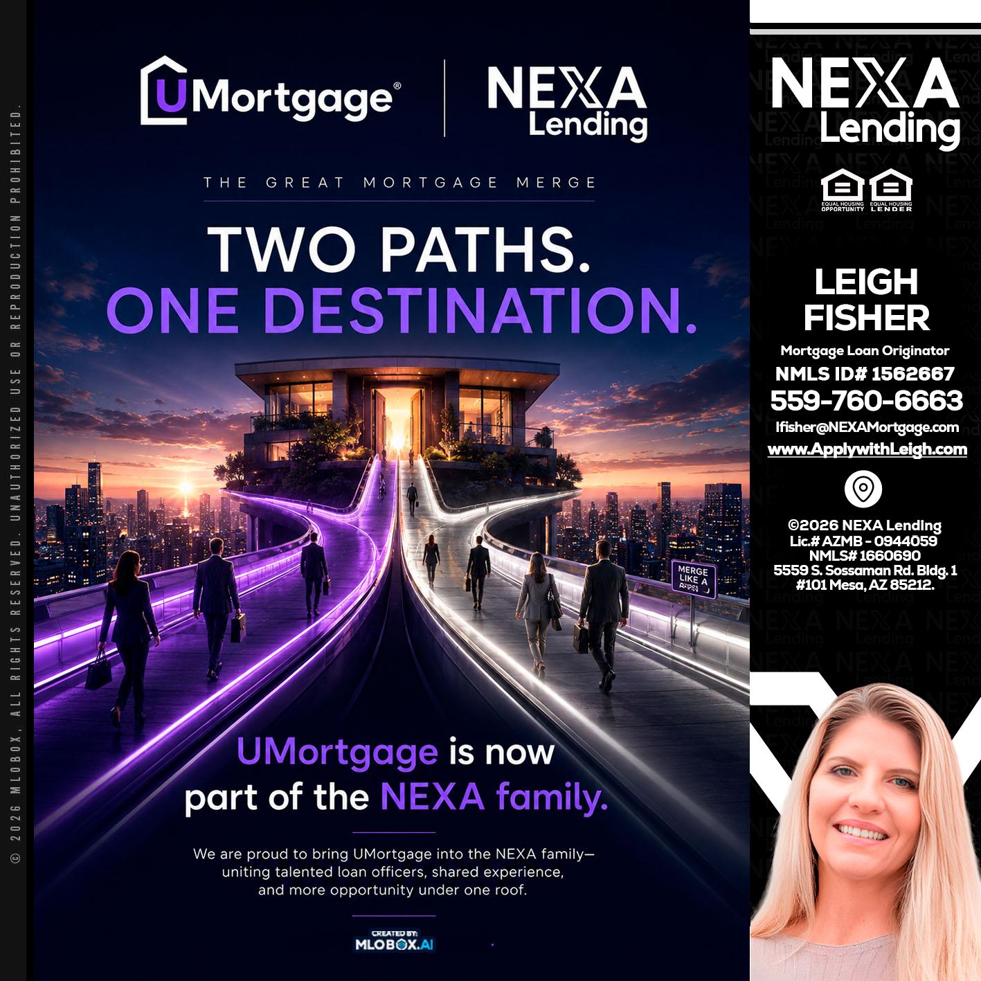 two path - Leigh Fisher -Mortgage Loan Originator